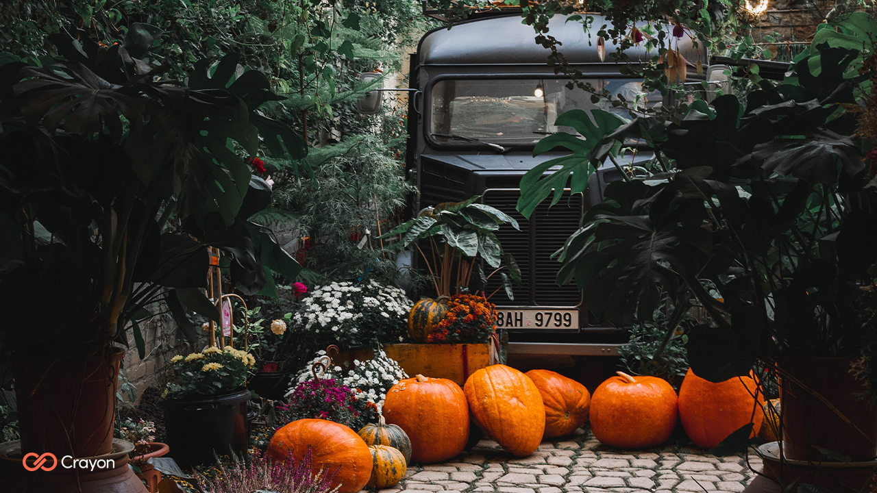 AutumnHalloween Fall jack o lantern still life twine cookies leaves  ghost HD wallpaper  Peakpx